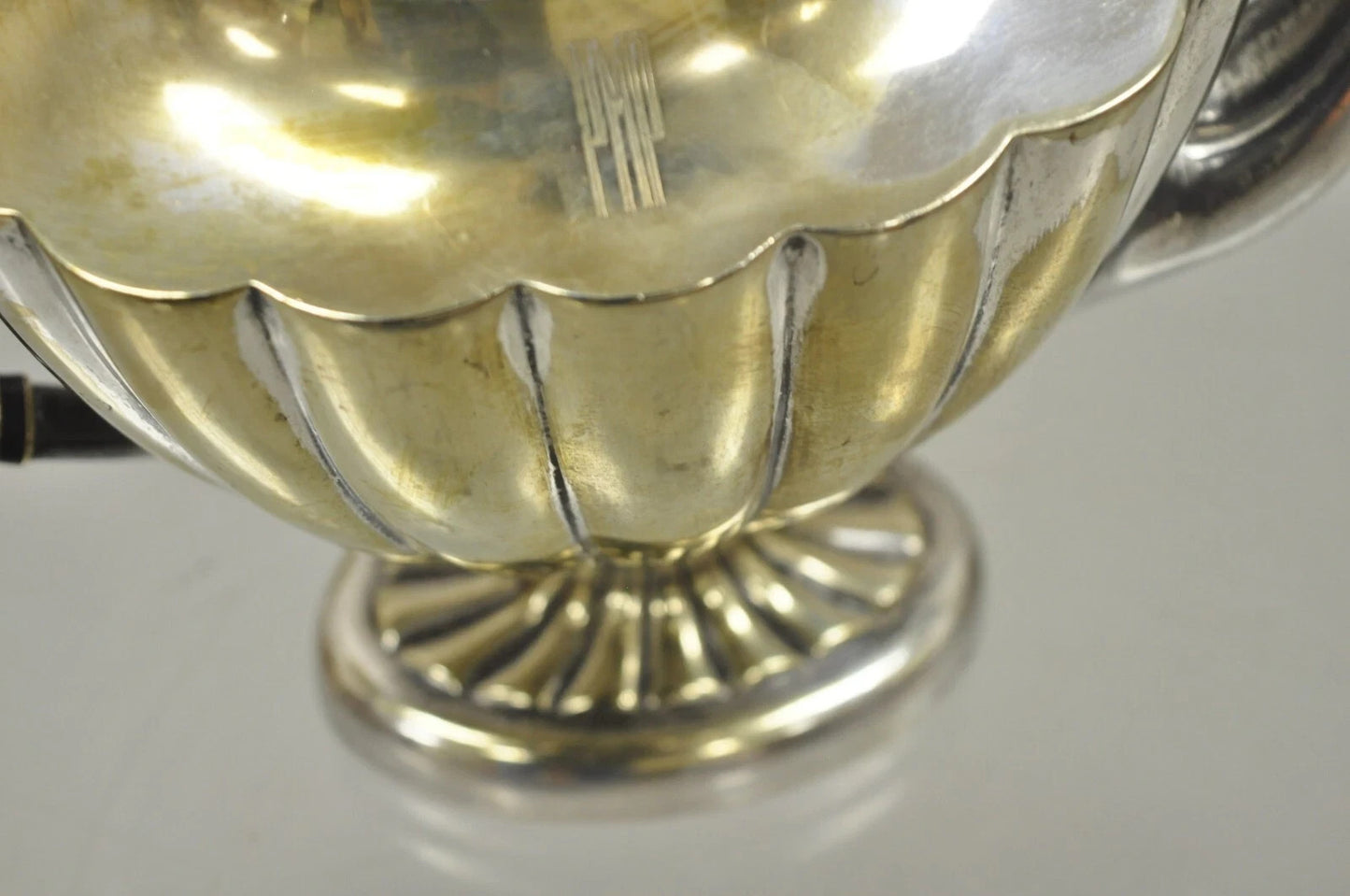 Antique Victorian L.B.S. Co England Silver Plated "PMP" Monogram Tea Pot