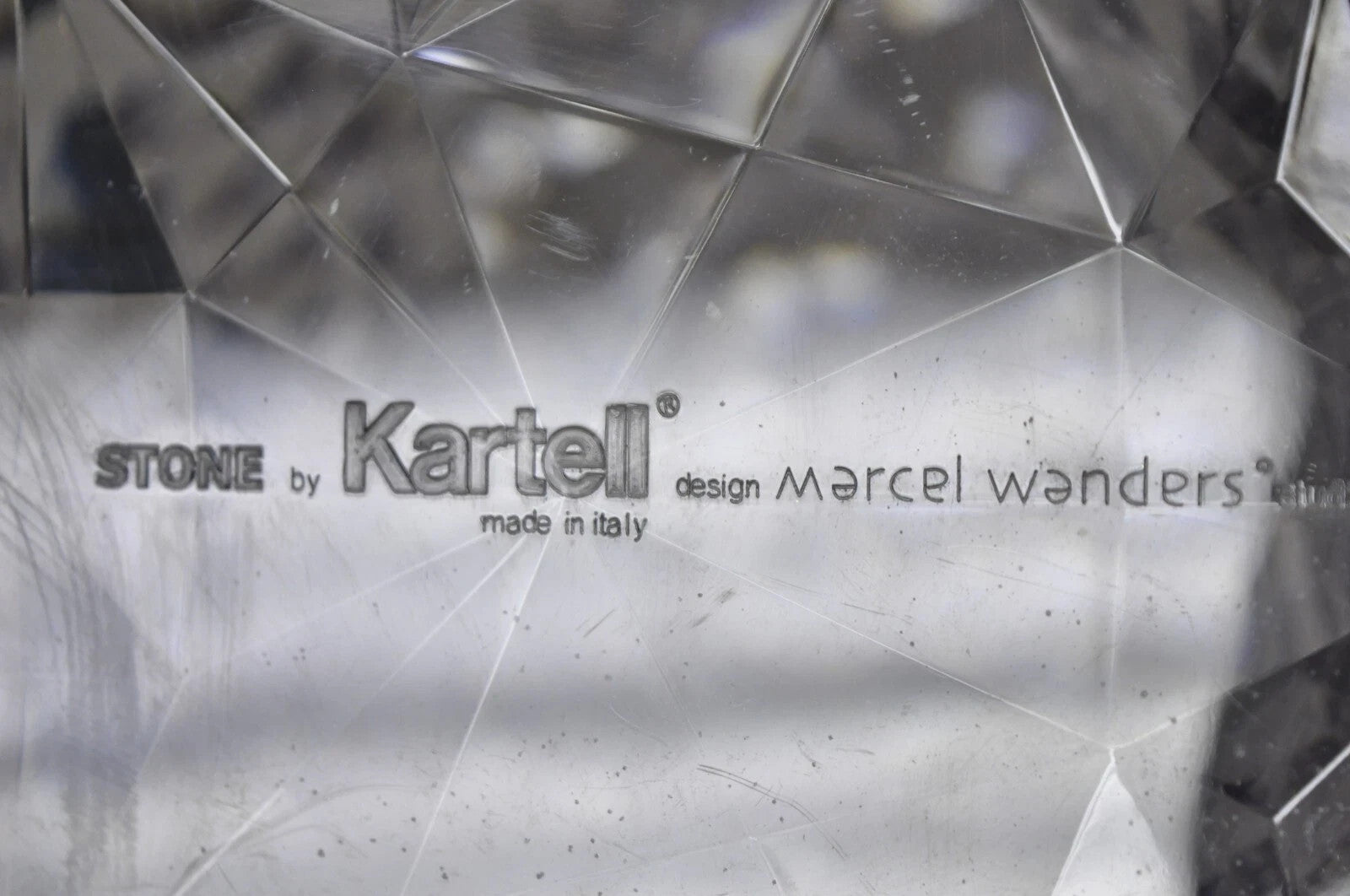 Marcel Wanders for Kartell Italy Clear PMMA Hourglass "Stone" Stool - a Pair