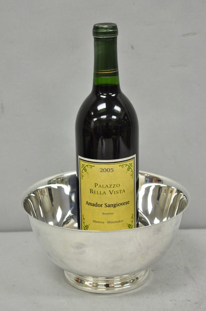 Vintage Mid Century Modern Paul Revere Oneida Silver Plate 8" Round Serving Bowl