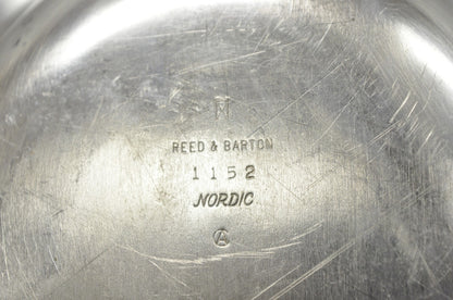 Vintage Reed & Barton Nordic 1152 Silver Plated Covered Vegetable Serving Dish
