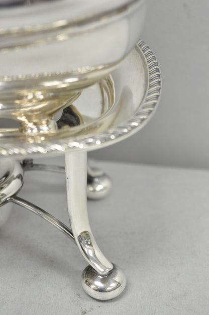 Antique Walker Hall Sheffield Silver Plated Teapot Spirit Kettle on Warmer Stand