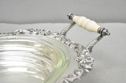 Antique Sheffield Victorian Silver Plated Large Twin Handle Serving Dish Platter