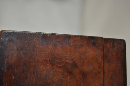 Antique English Victorian Dovetailed Walnut Tea Caddy Small Desk Trinket Box