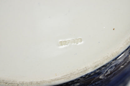 Wedgwood Landscape Etruria Pattern Blue White Porcelain Covered Slop Pot Commode