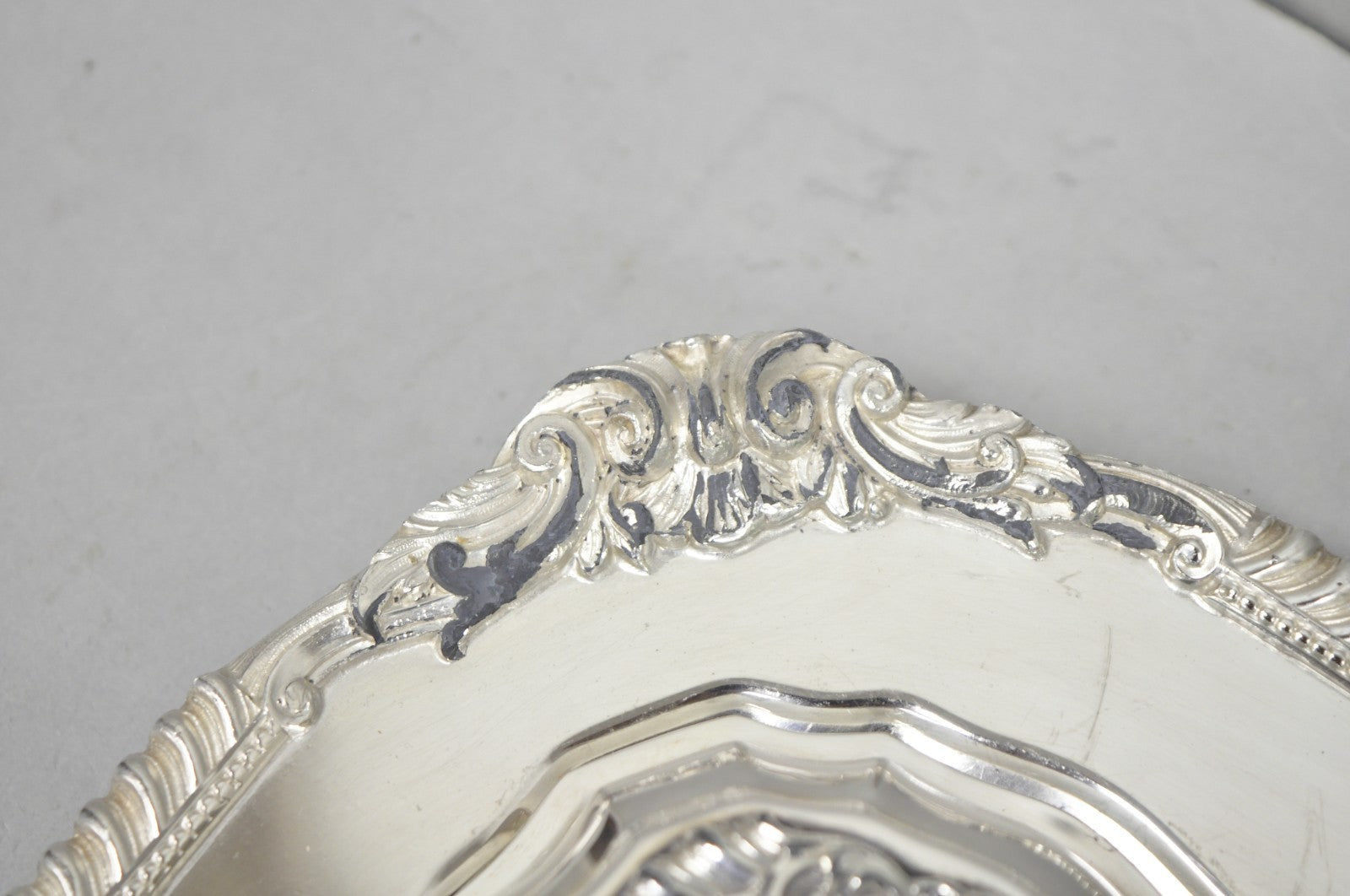 Vintage Victorian Silver Plated Meat Serving Platter Tray w/ Covered Dishes