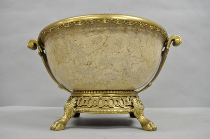 Decorative Crafts Inc. French Victorian Style Bronze Centerpiece Fruit Bowl