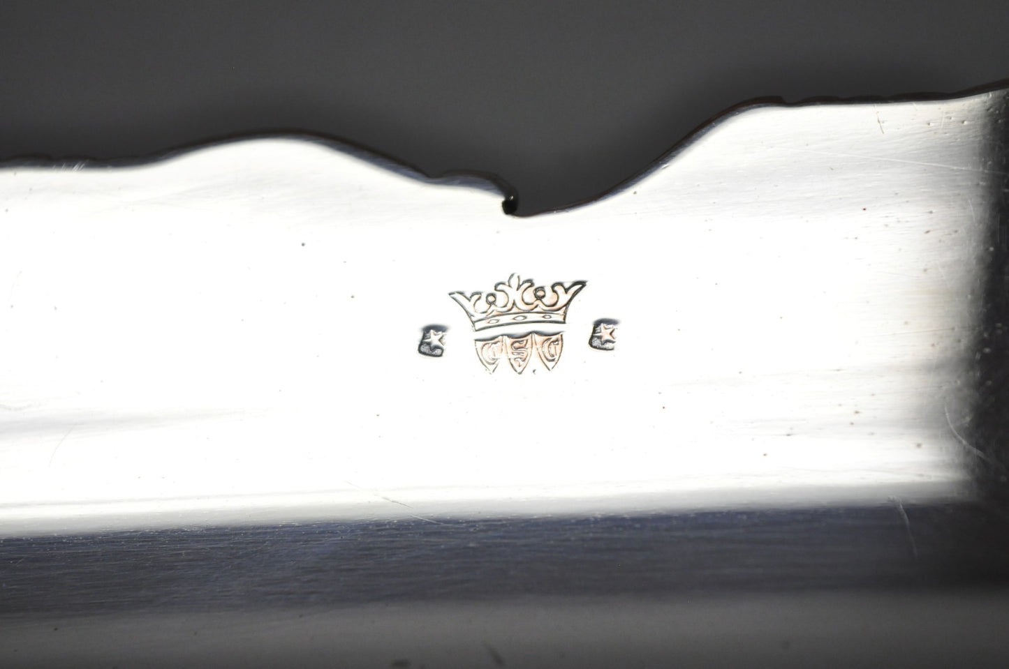 Vintage English Victorian Silver Plated Ornate Footed Serving Platter Bar Tray