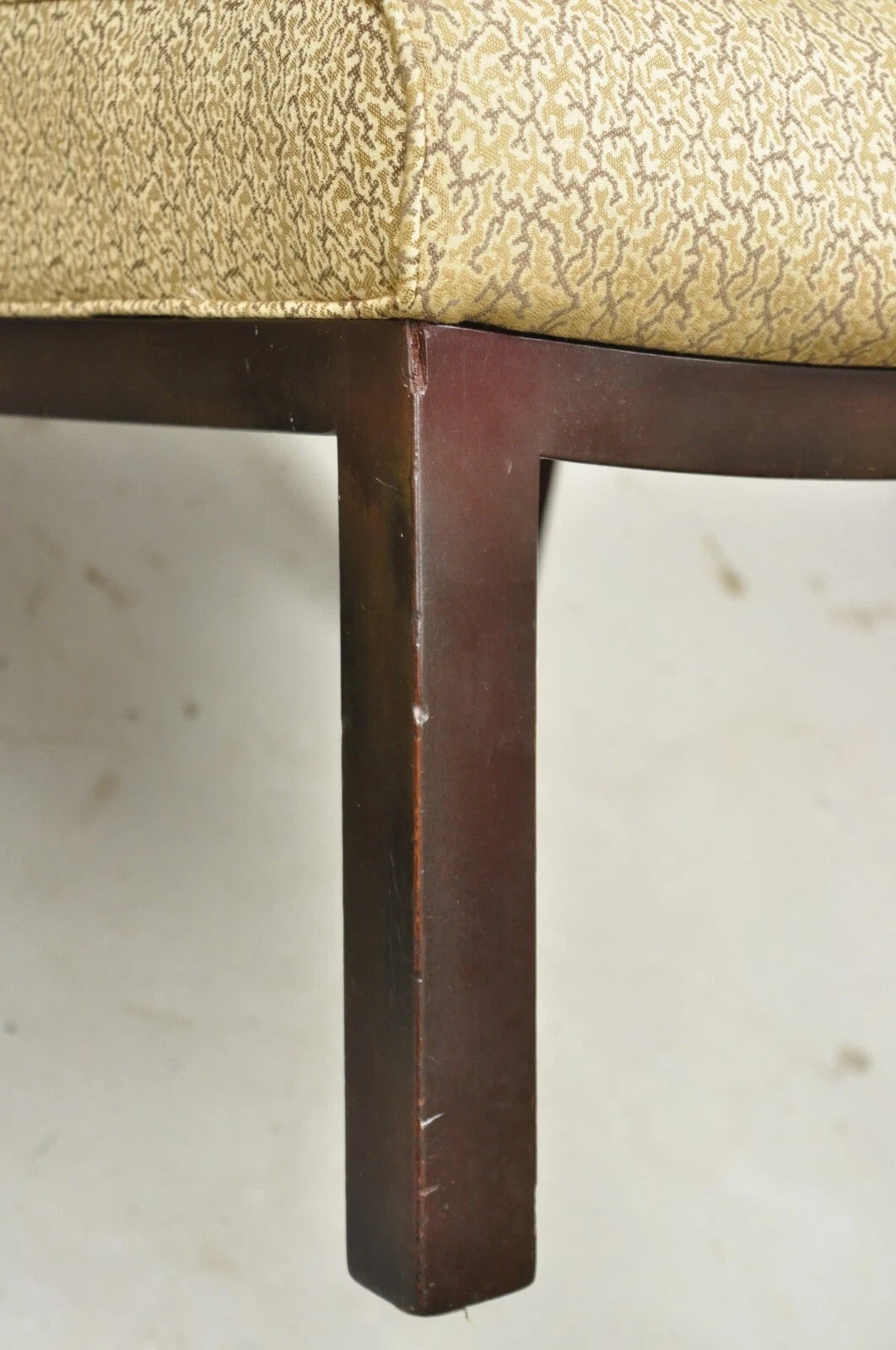 Vintage Edward Wormley for Dunbar Wood Frame Slipper Lounge Chairs - a Pair