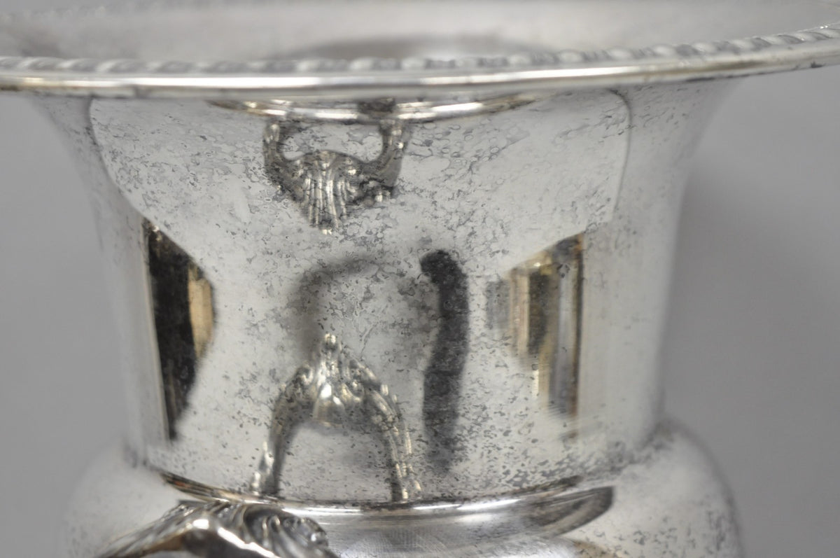 Vintage Sheridan Victorian Engraved Silver Plated Champagne Chiller Ice Bucket