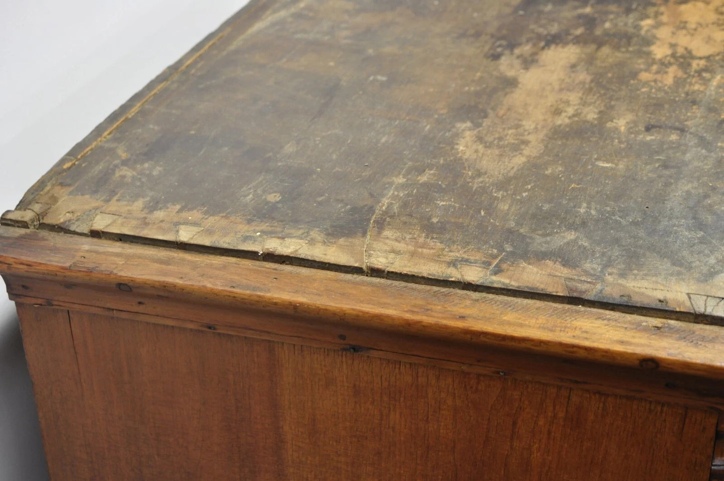 Antique 18th Century Georgian Mahogany Highboy Tall Chest 9 Drawer Dresser