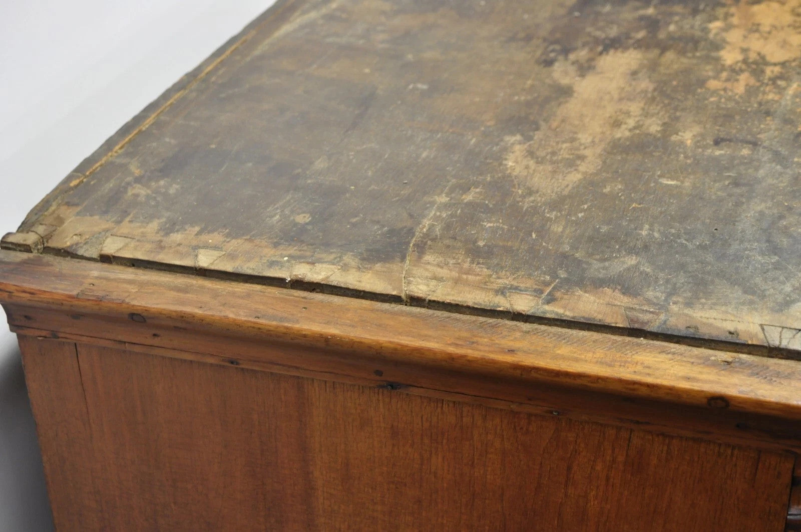 Antique 18th Century Georgian Mahogany Highboy Tall Chest 9 Drawer Dresser