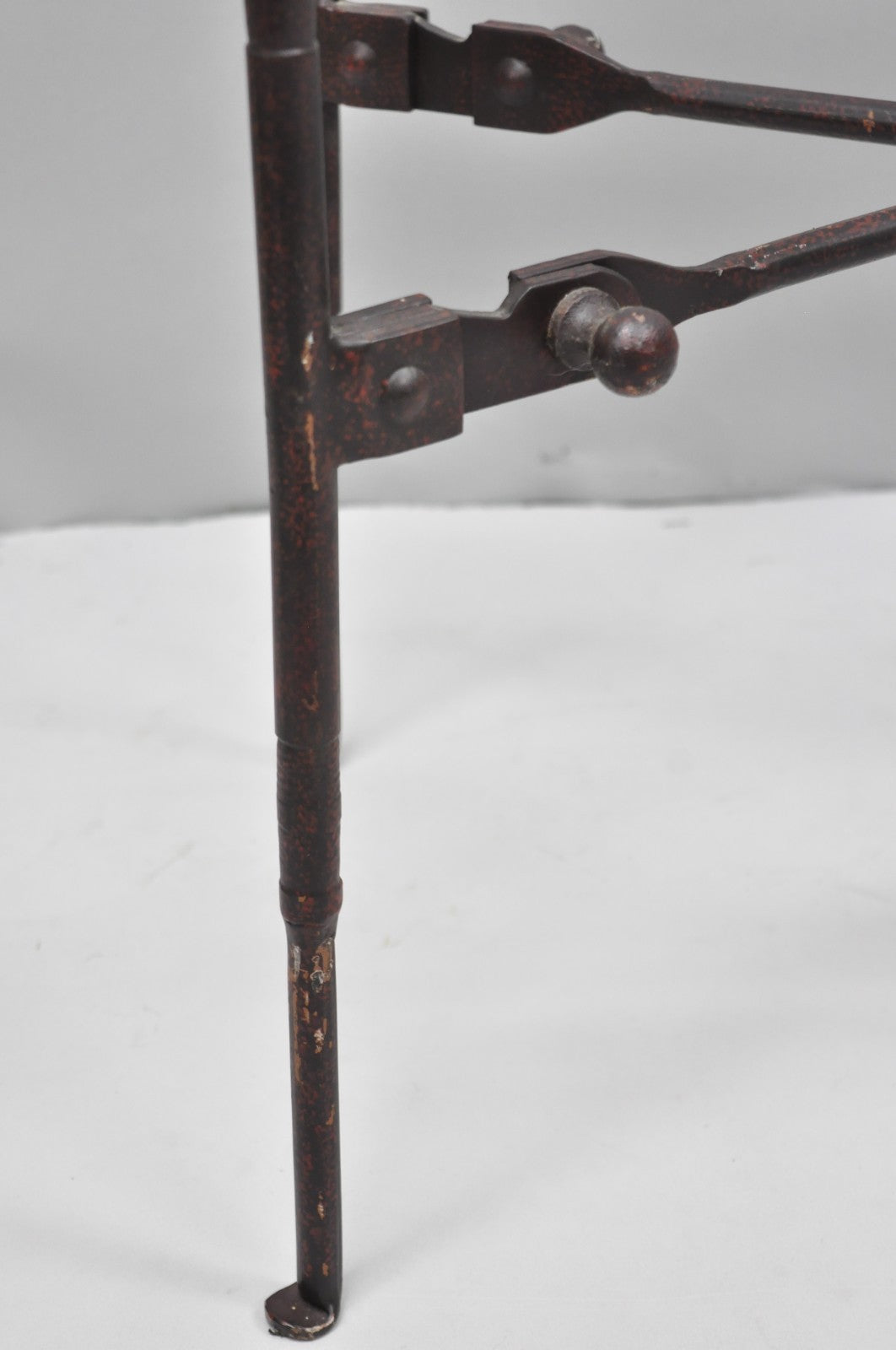 Industrial Modern Giacometti Style Wrought Iron Side Table by Pottery Barn
