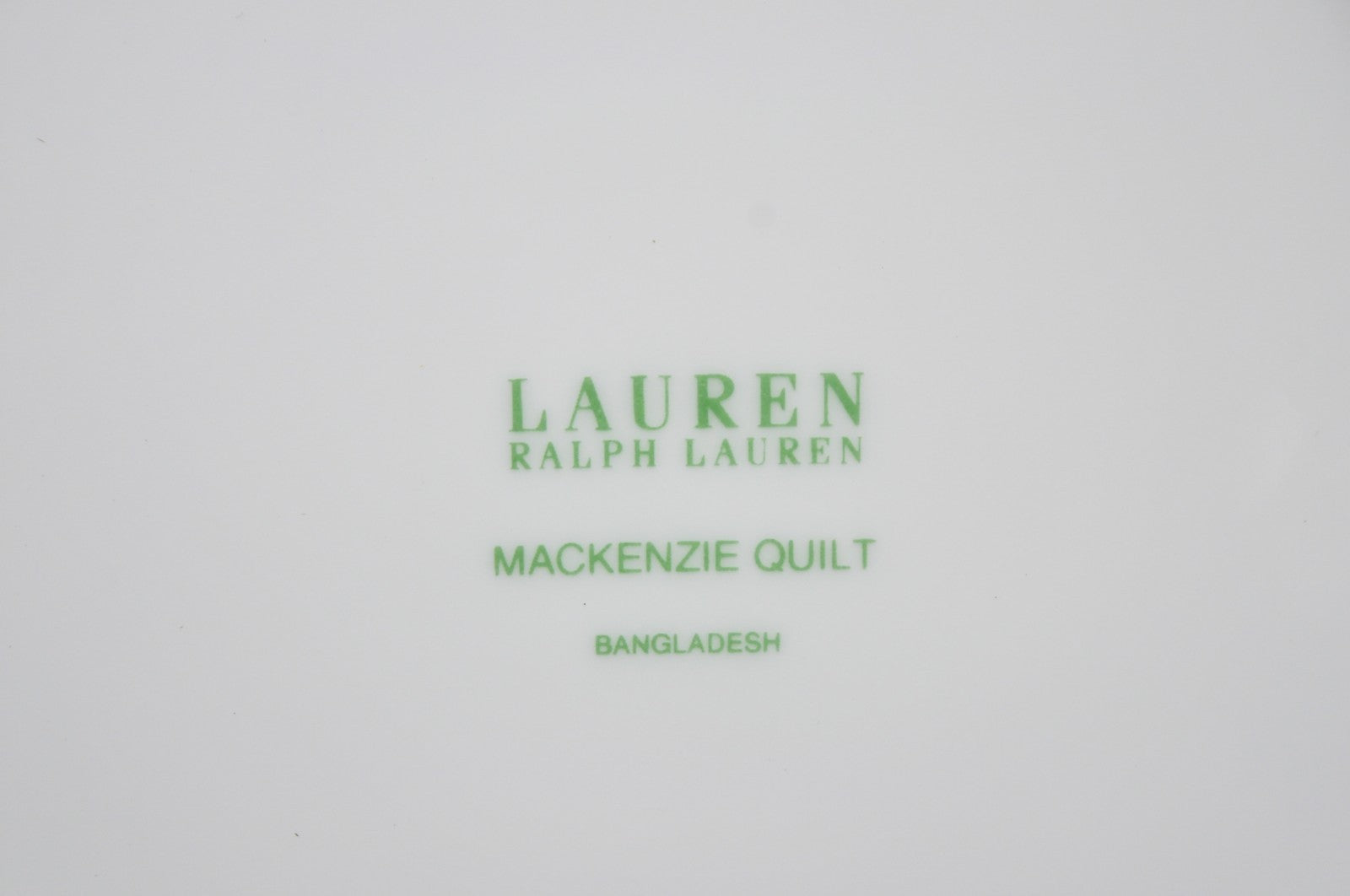 Lauren Ralph Lauren "Mackenzie Quilt" 3 Pc Bone China Children's "ABC" Dish Set
