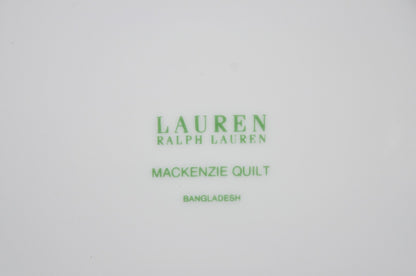 Lauren Ralph Lauren "Mackenzie Quilt" 3 Pc Bone China Children's "ABC" Dish Set
