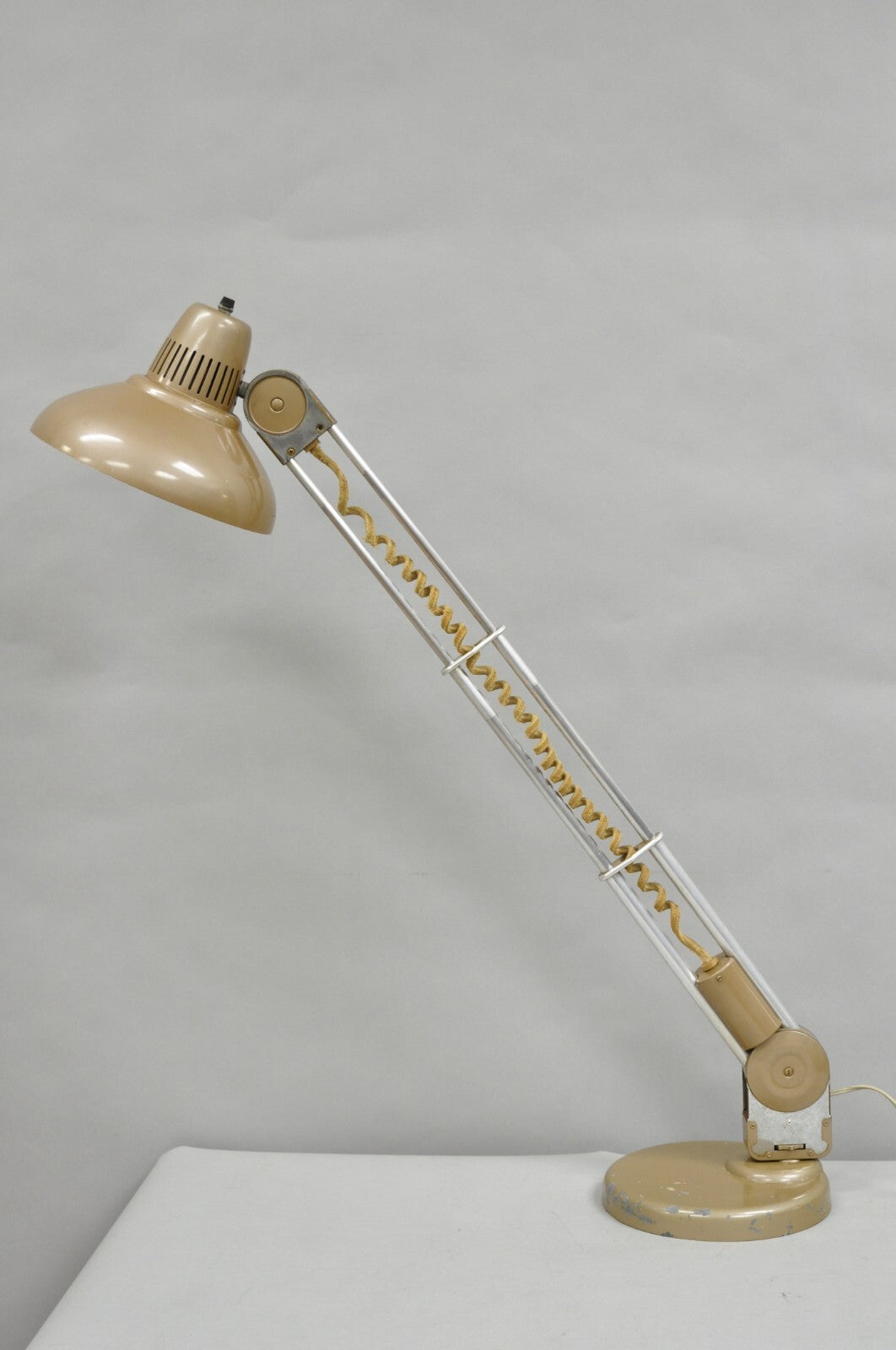 Vintage Industrial Modern Amplex Swivelite Telescoping Trombolite Desk Lamp