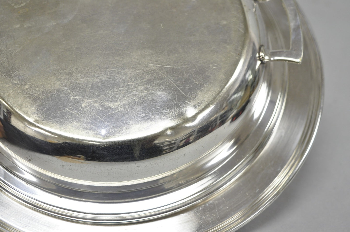 Vintage Victorian Silver Plated 10" Round Covered Vegetable Serving Dish