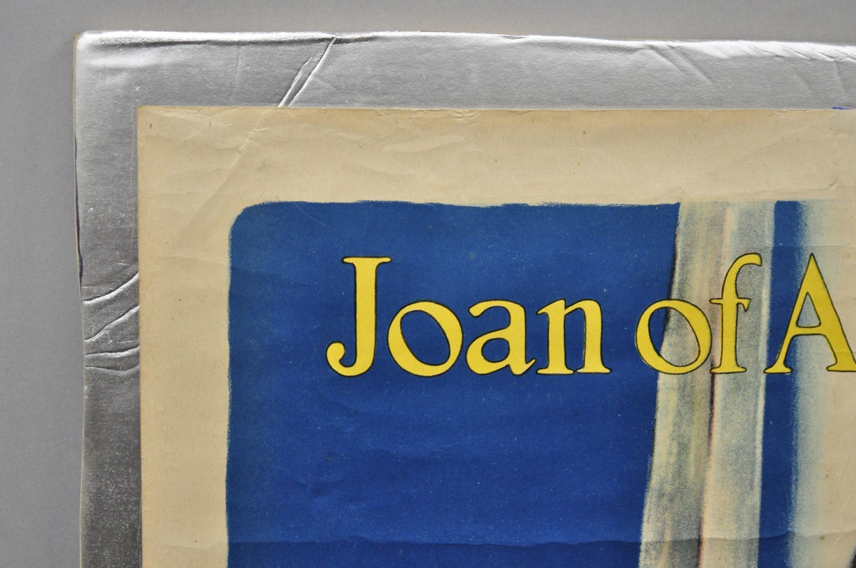 Original 1918 WWI Poster 'Joan of Arc Saved France' by William Haskell Coffin