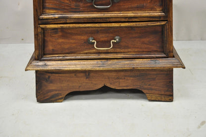 French Country Style Wooden Pyramid 41" Dresser Lingerie Chest Side Table