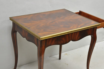 Ralph Lauren Noble Estate French Louis XV Mahogany One Drawer End Table - a Pair