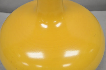 Mid Century Modern Lotte and Gunnar Bostlund Mustard Yellow Ceramic Table Lamp