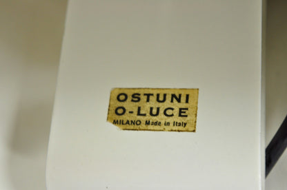 Joe Colombo for Oluce Italy White Coupe Mid Century Modern Floor Lamp - a Pair