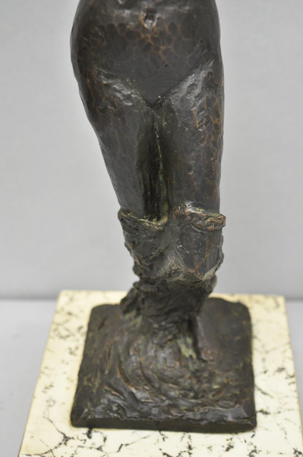 Vintage Mid Century Modern Bronze Nude Woman Sculpture Figure Signed "A RISI"