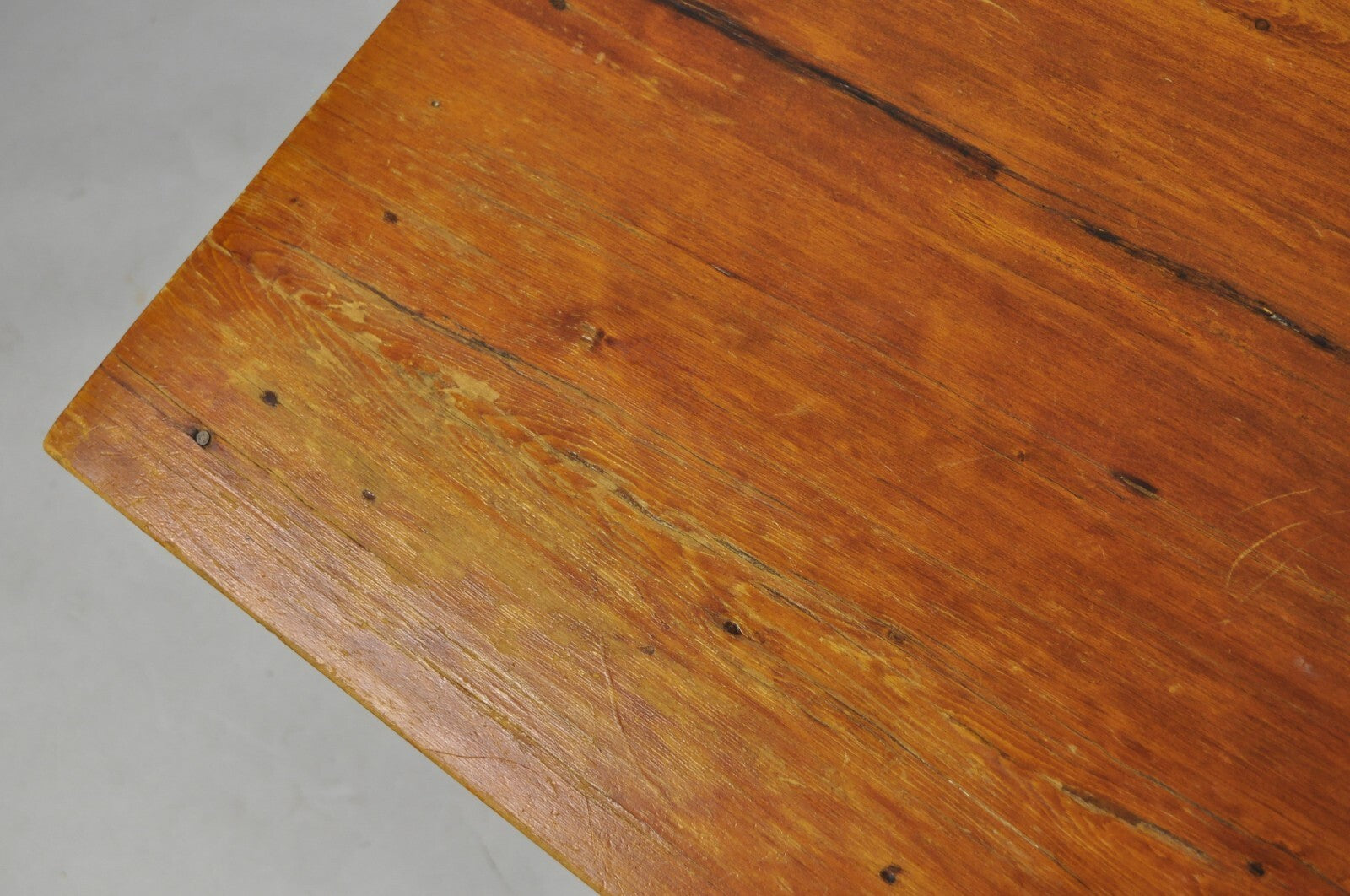 Antique American Colonial Cherry Wood One Drawer Nightstand Work Side Table