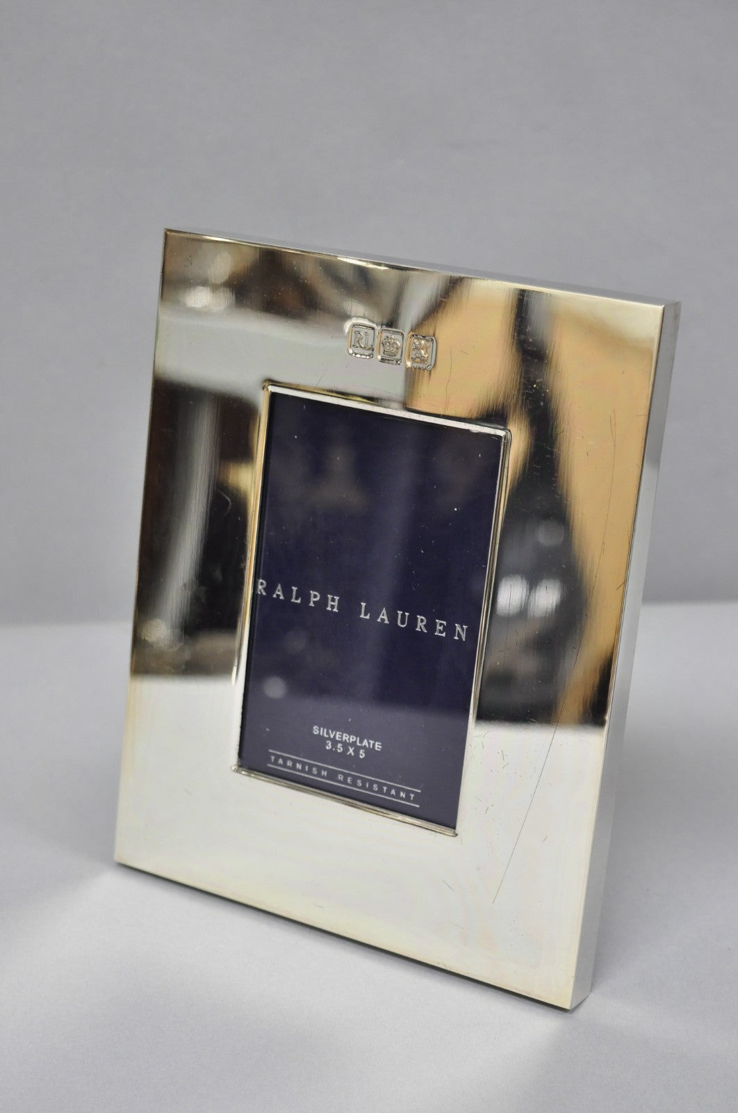 Lauren Ralph Lauren Silver Plated Normandy Modern 3.5x5 Photo Picture Frame (B)