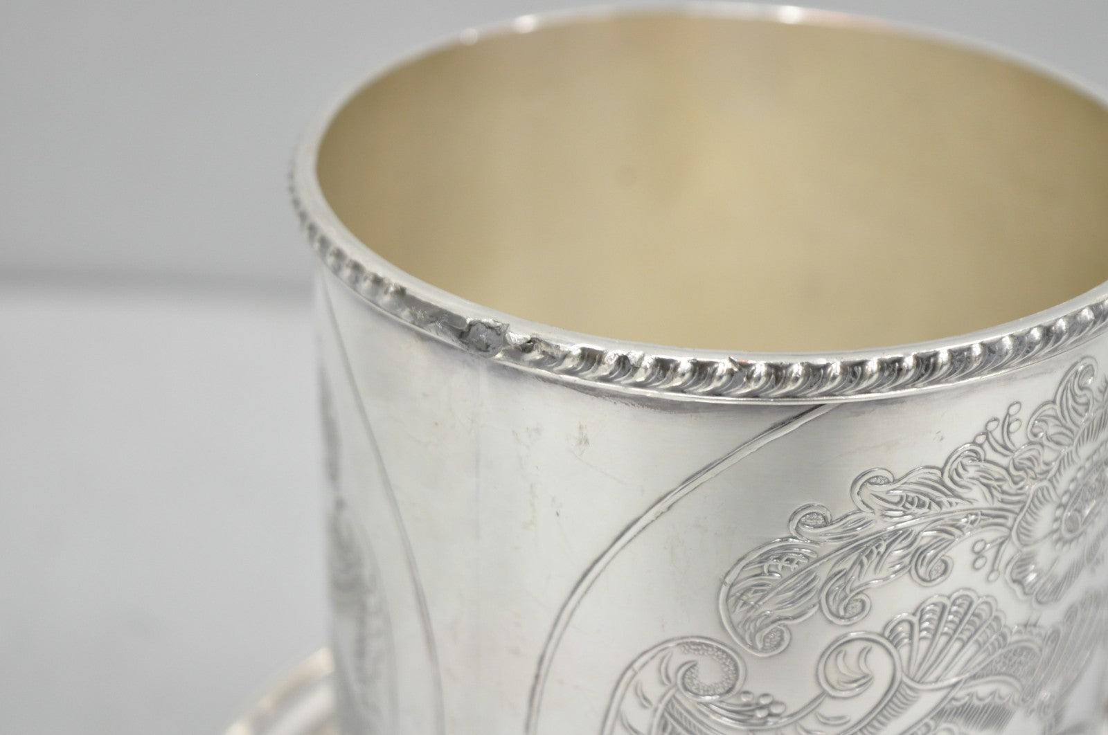 Vintage Viners of Sheffield English Regency Silver Plated Wine Bottle Coaster