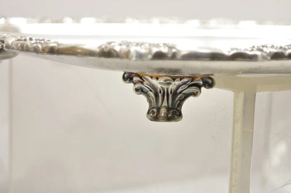 Vintage Poole EPCA Sevenoaks 650 Large Silver Plated Serving Platter Bar Tray