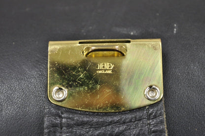 Vintage Cheney England PCI USA 25216 C4 Black Leather Traveling Doctors Bag
