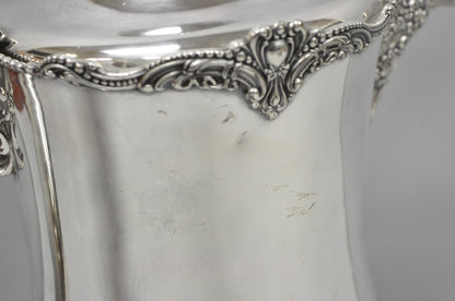 Antique Derby Silver English Victorian Silver Plated Large Warm Water Pitcher