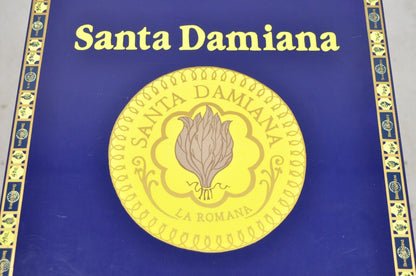 Santa Damiana La Romana Blue Lacquered Wood Cigar Humidor Box