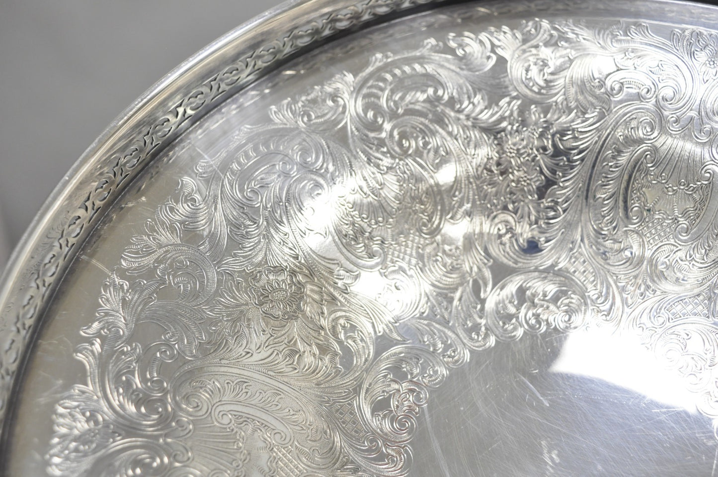 Vintage Barker Ellis England Silver Plated Pedestal Compote Tazza Candy Dish