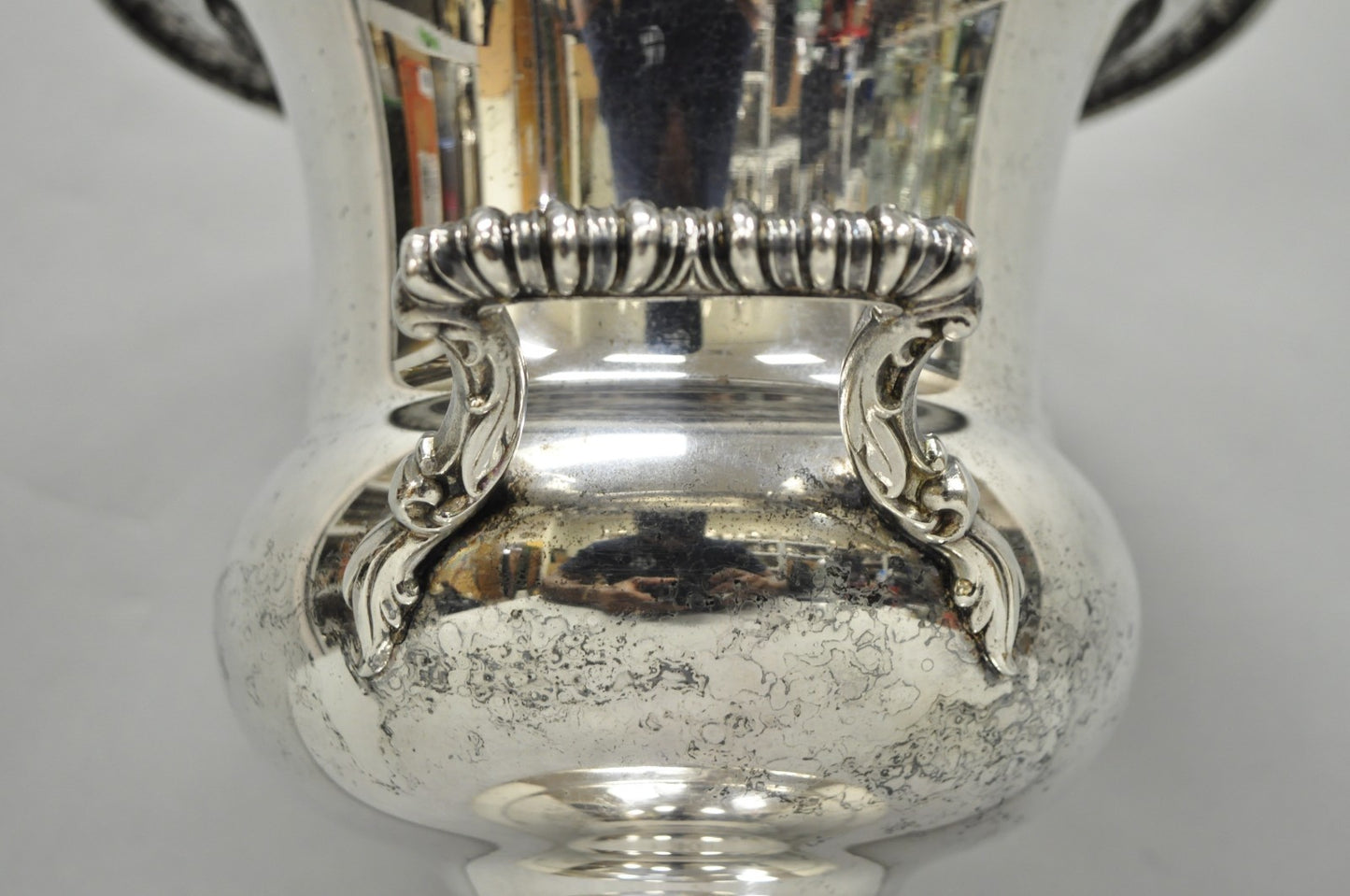 Vintage WM Rogers "Spring Flower" Silver Plated Champagne Chiller Bar Ice Bucket