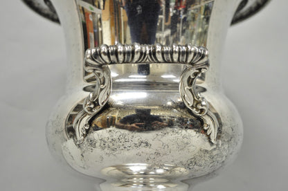 Vintage WM Rogers "Spring Flower" Silver Plated Champagne Chiller Bar Ice Bucket