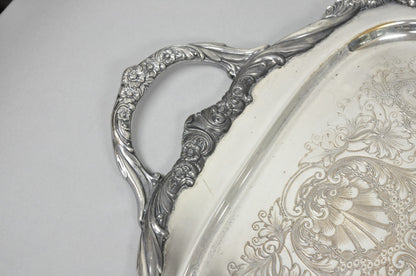 Vintage 1847 Rogers Bros Heritage 9492 Large Silver Plated Serving Platter Tray