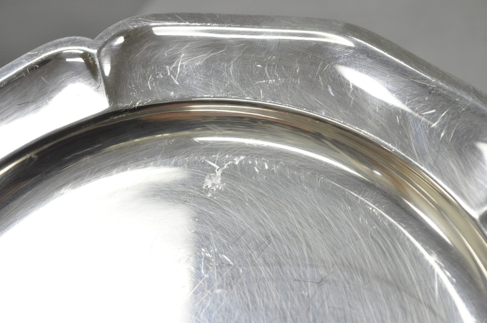 Vintage International Silver Co 221 Modern Silver Plated 12" Platter Dish - Pair