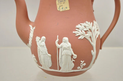 Wedgwood Terracotta Jasperware Miniature Tea Set Demitasse Cup & Saucer 14 pcs