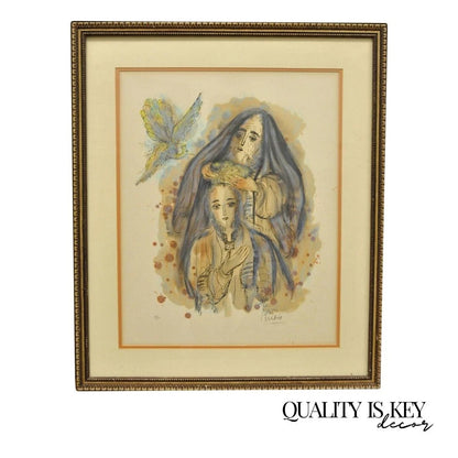 Reuven Rubin Story of David 1971 Signed & Numbered Lithograph Print Judaica Art