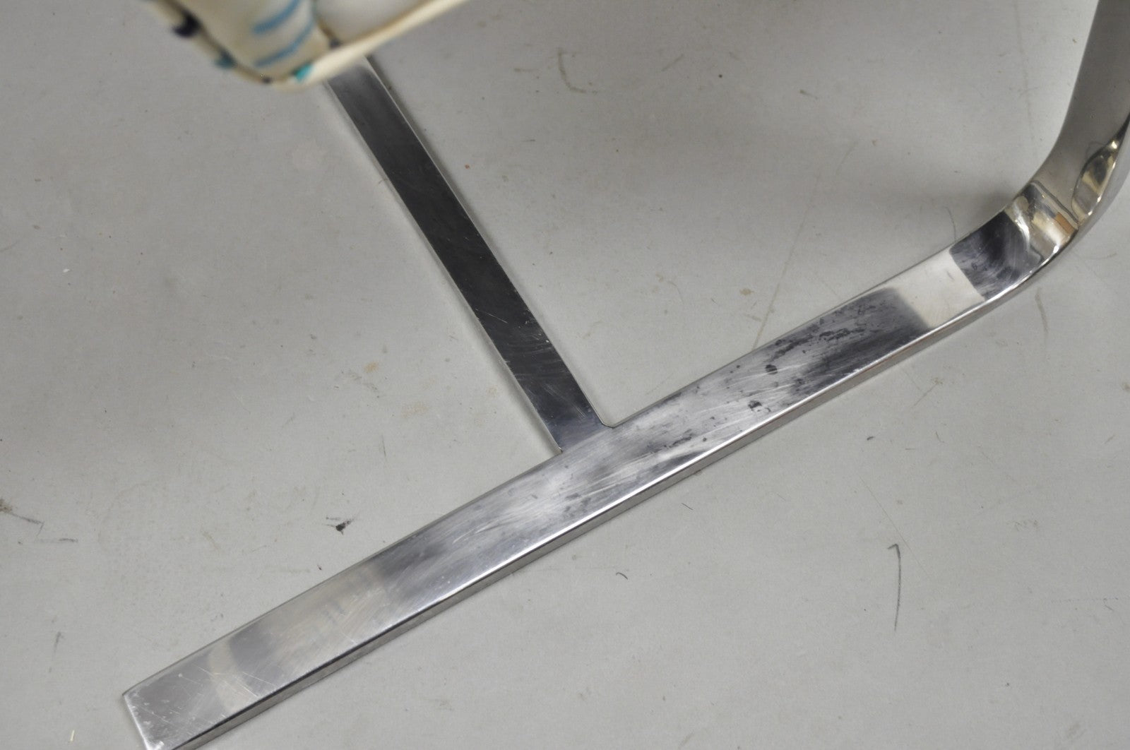 Vintage Mid Century Modern Brno Style Chrome Cantilever Baughman Arm Chair Pair