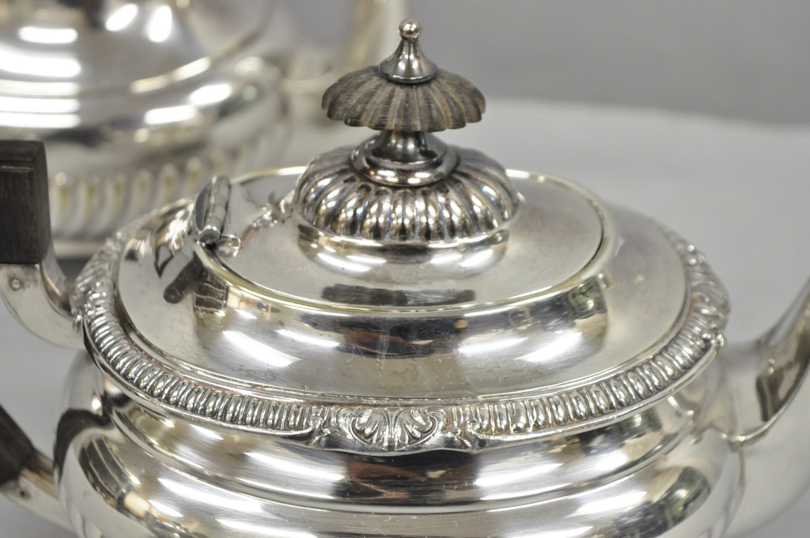 Vintage Reed & Barton Sulgrave Manor Edwardian Silver Plated Tea Set - 4 Pc Set