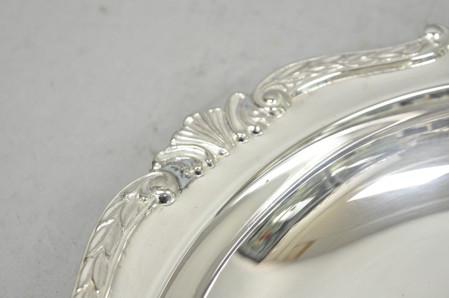 Vintage Sheridan Victorian Silver Plated Shrimp Cocktail Serving Platter Tray