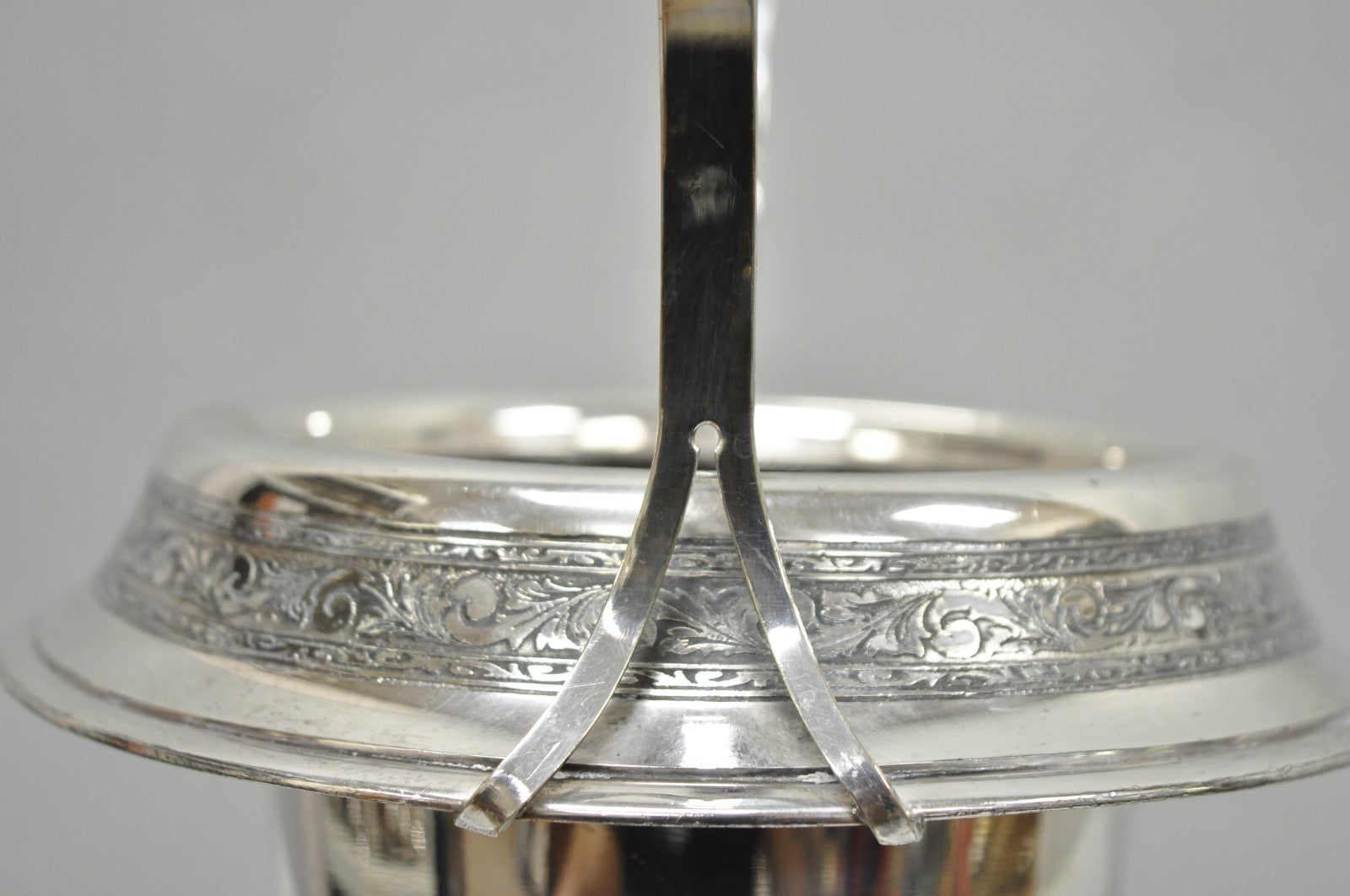 Antique Pairpoint Victorian Silver Plated Fluted Brides Flower Basket Vase