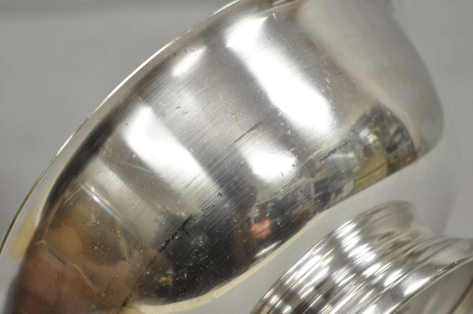 Vintage Mid Century Modern Gorham YC780 8" Silver Plated Serving Bowl