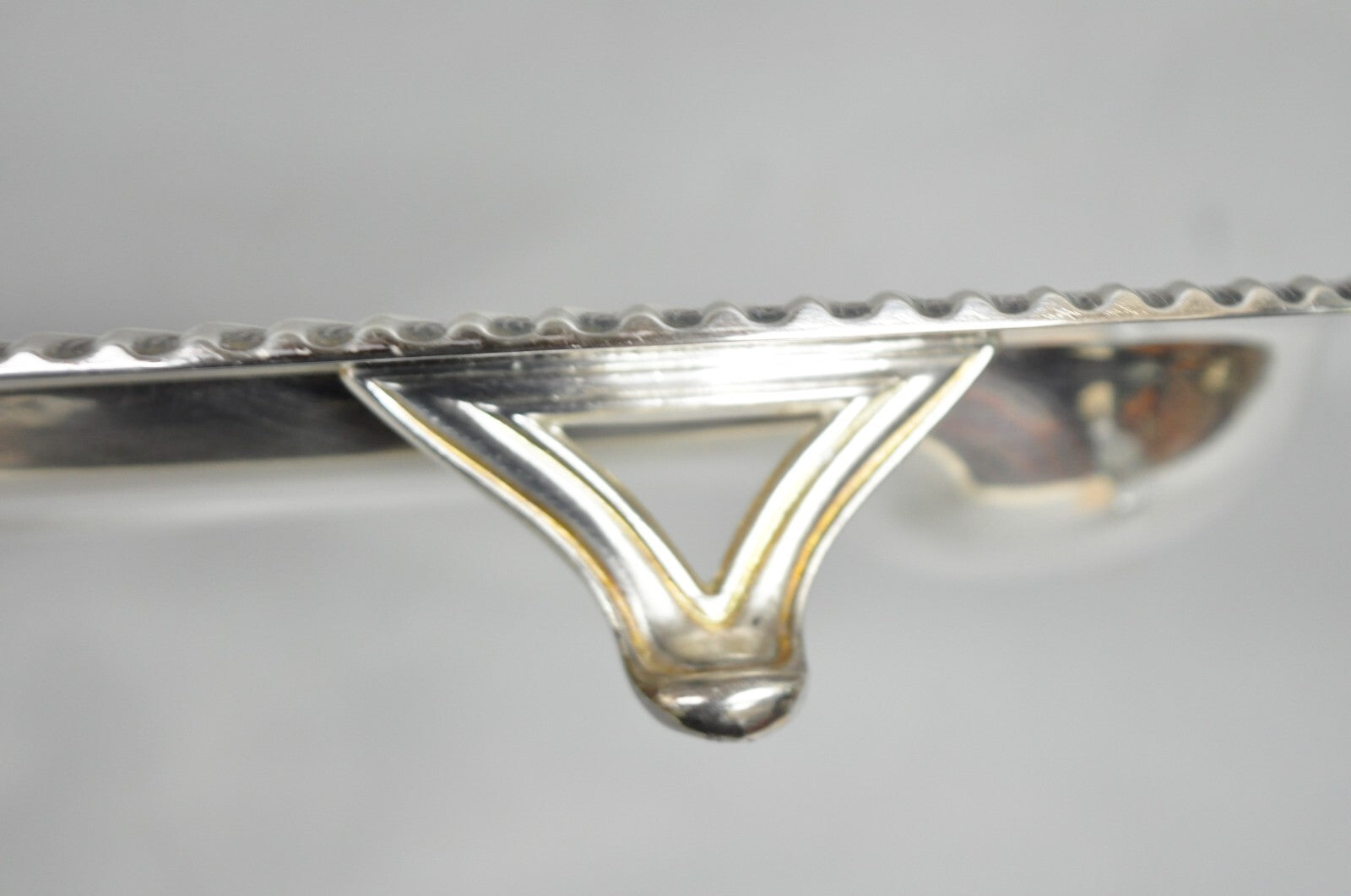 Vintage Sheffield Victorian Silver Plated Meat Cutlery Oval Serving Platter Tray
