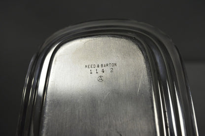 Vintage Reed & Barton Art Deco Mid Century Modern Silver Plated Butter Dish