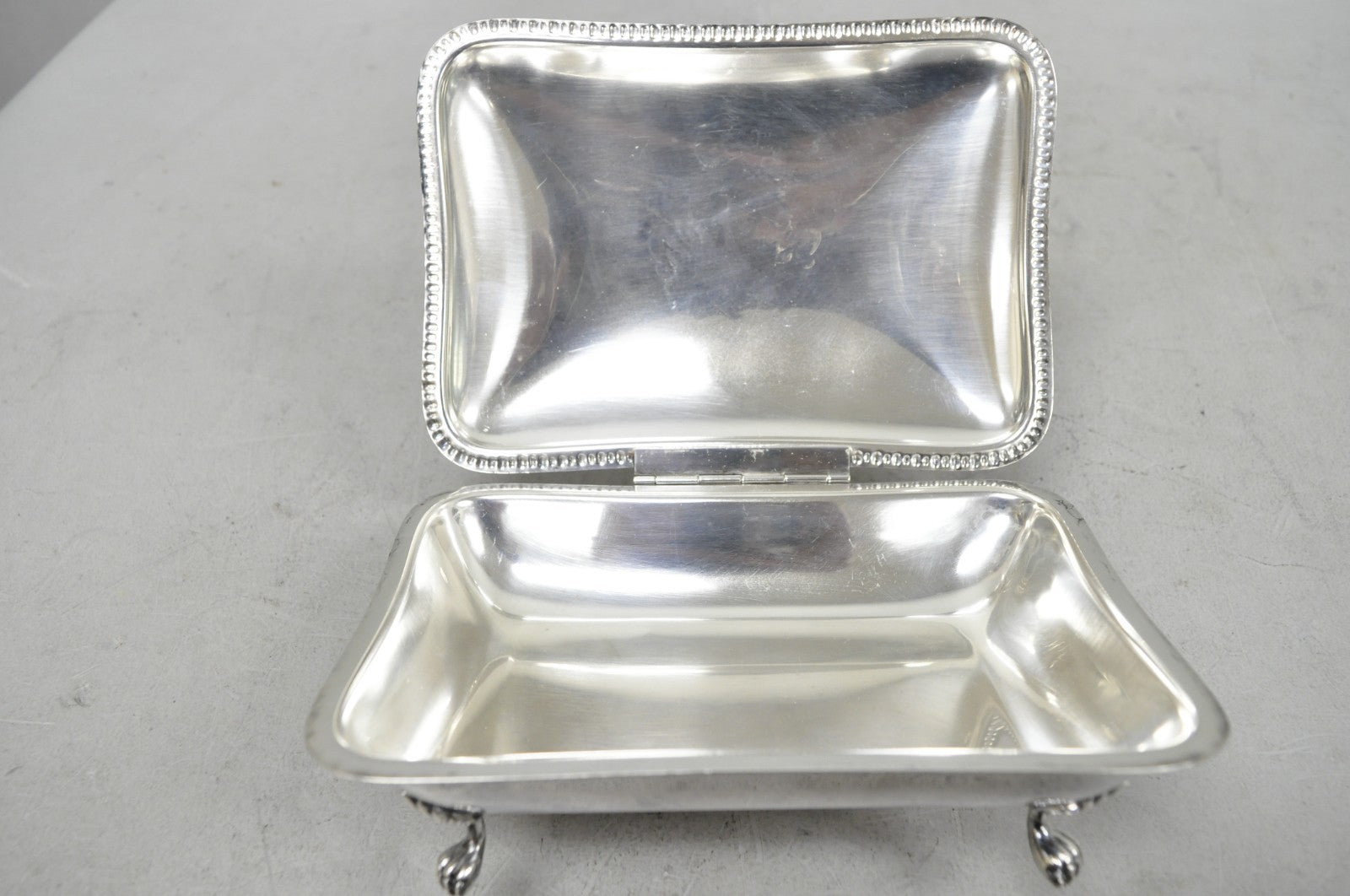 Vintage Sheffield English Victorian Silver Plated Silent Butler Crumb Catcher