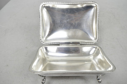 Vintage Sheffield English Victorian Silver Plated Silent Butler Crumb Catcher