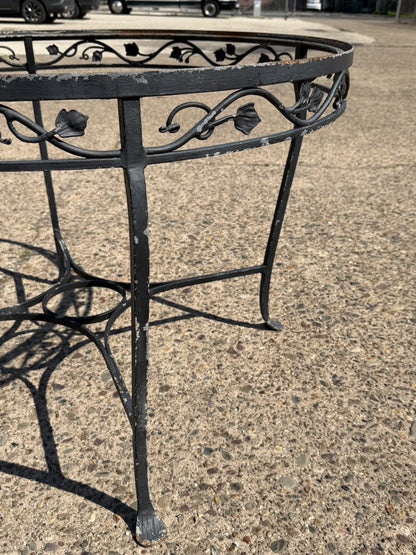 Salterini Style Wrought Iron Garden Patio Dining Set by Florentine Craft Studio